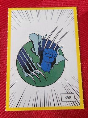 Loblaws Marvel Stickers - 49 Wolverine Claws - MAKE A BUNDLE!!